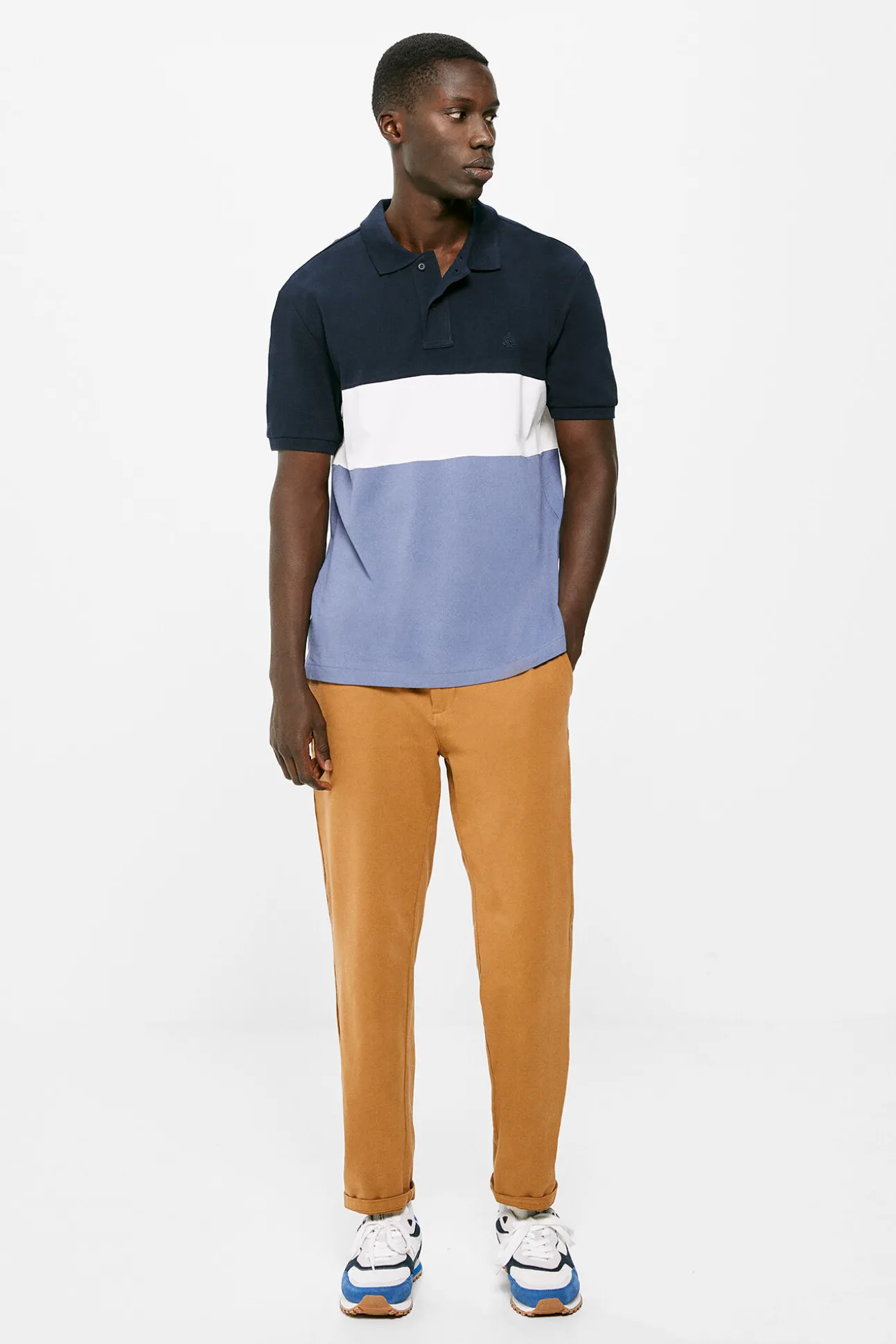 Polo Pique Color Block