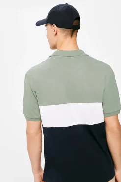 Polo Pique Color Block