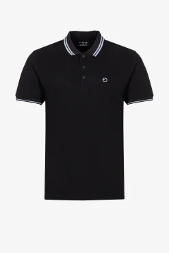 Polo Pique Con Detalle Rayas