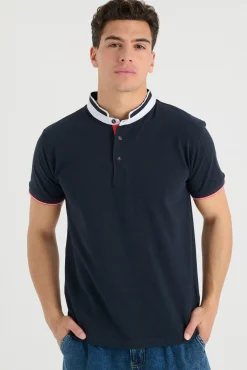 Polo Pique Cuello Mao