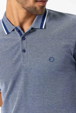 Polo Pique Detalle Estampado Con Relieve