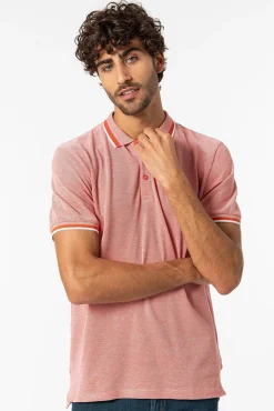 Polo Pique Detalle Estampado Con Relieve