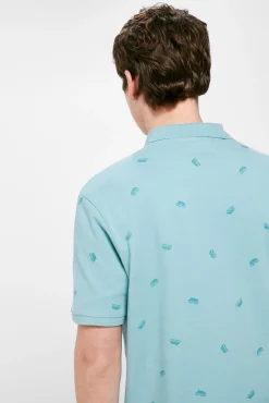 Polo Pique Estampado All Over