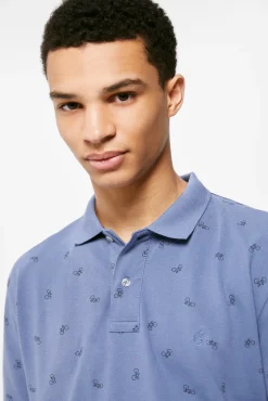 Polo Pique Estampado All Over