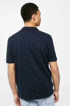 Polo Pique Estampado All Over