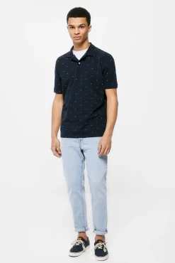 Polo Pique Estampado All Over