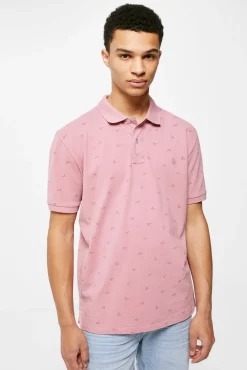 Polo Pique Estampado All Over