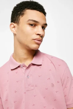 Polo Pique Estampado All Over