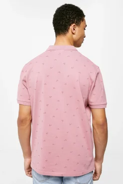 Polo Pique Estampado All Over