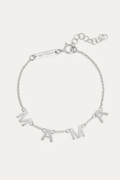 Pulsera Mama Letters Plata