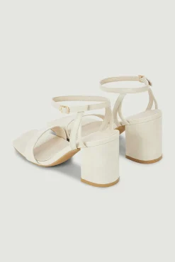 Sandalias De Tacon Efecto Cocodrilo