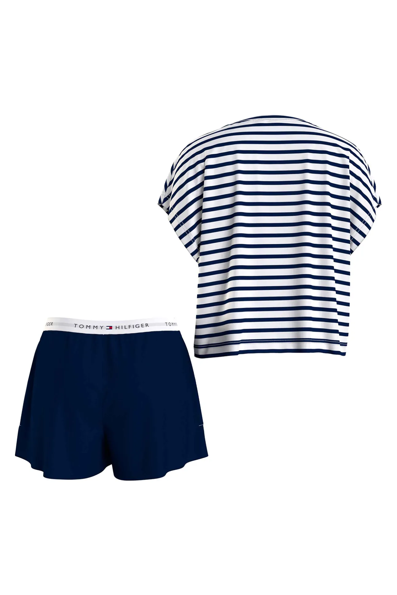 Set De Short Y Camiseta De Rayas