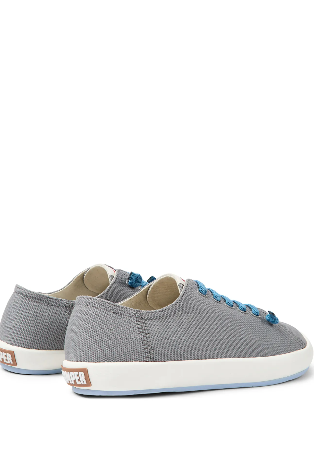 Sneakers Grises De Tejido Para Hombre.