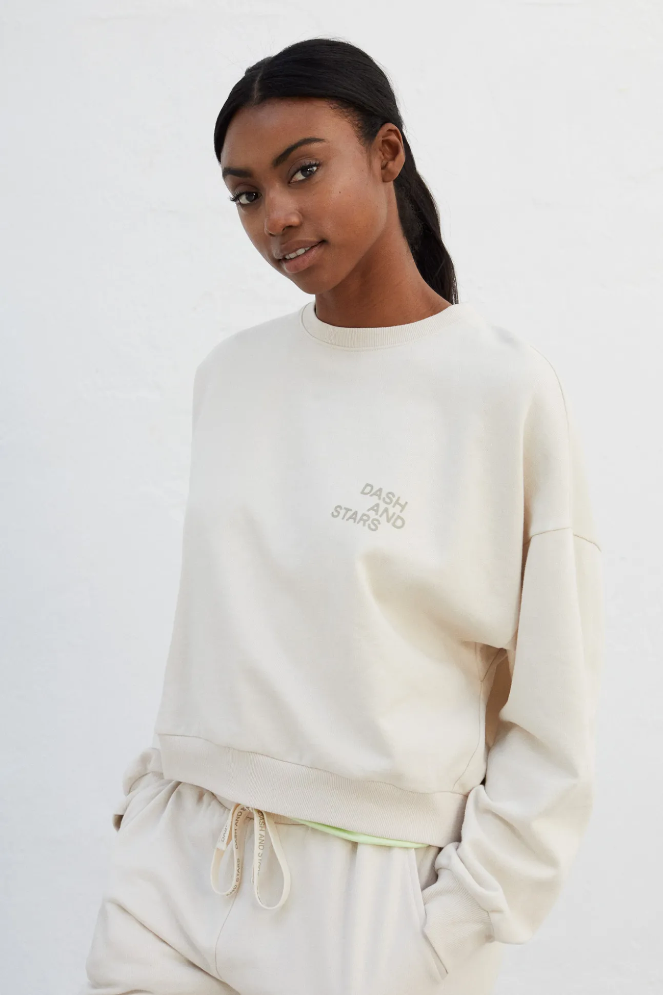 Sudadera 100% Algodon Blanca