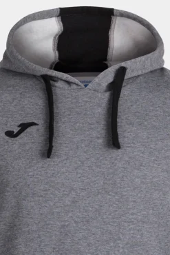 Sudadera Con Capucha Confort Gris Melange Negro