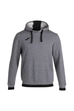 Sudadera Con Capucha Confort Gris Melange Negro