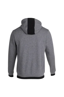 Sudadera Con Capucha Confort Gris Melange Negro