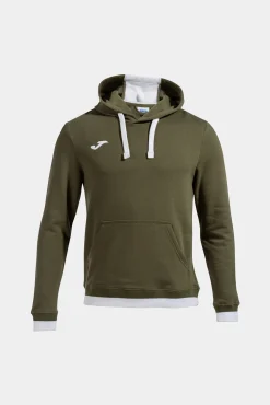 Sudadera Con Capucha Confort Caqui Blanco