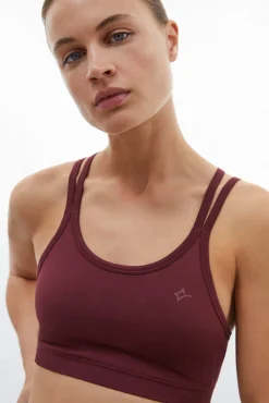 Sujetador Top Deportivo Granate Seamless Comfort