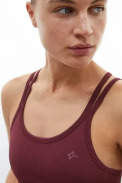 Sujetador Top Deportivo Granate Seamless Comfort