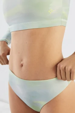 Top Bikini Manga Larga Estampado Quick Dry