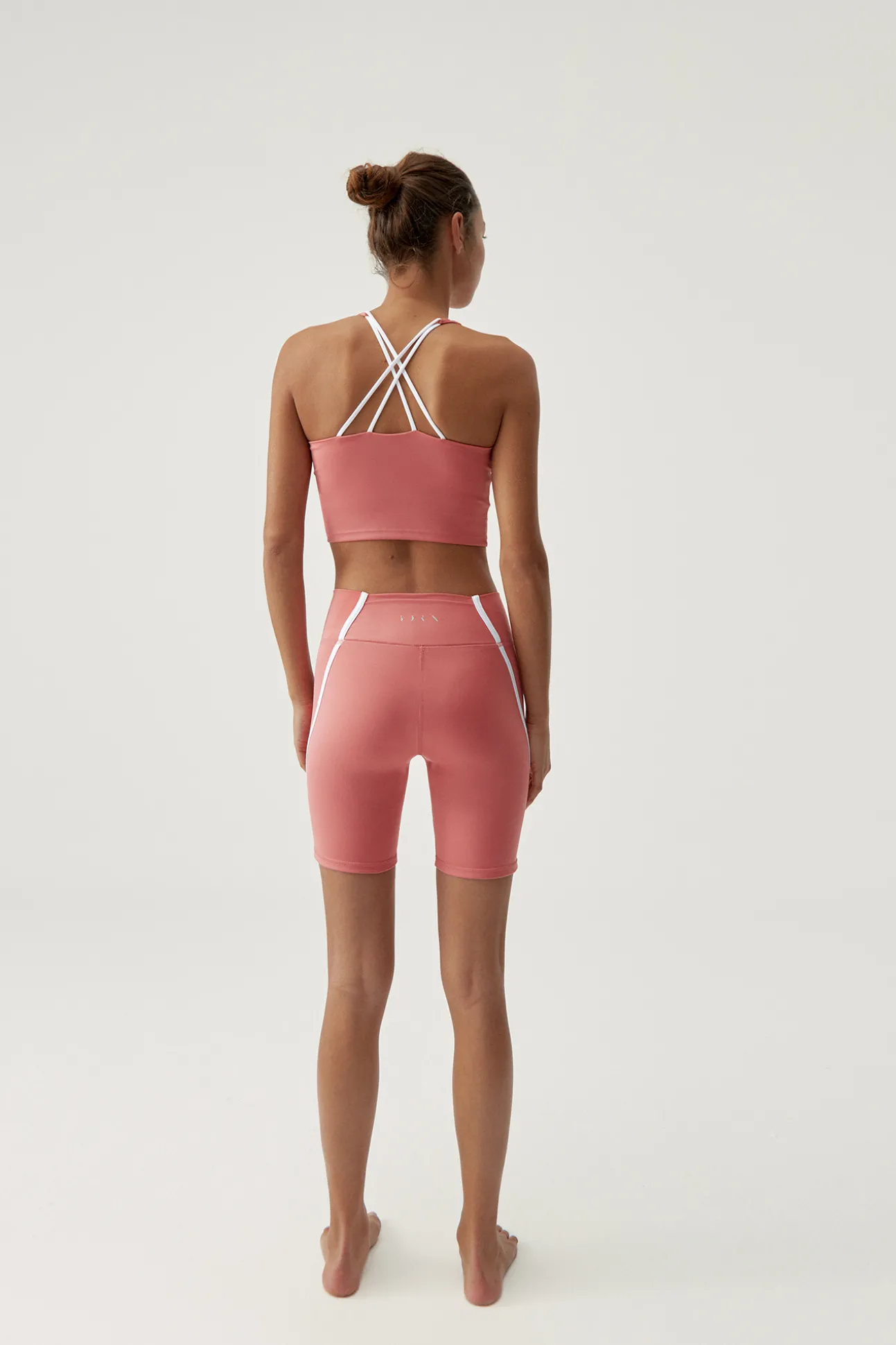 Top Daira Pink Peach/White