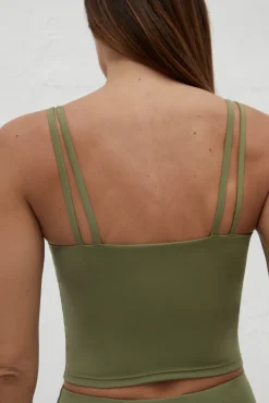 Top Sujetador Deportivo Verde Collagen Feel