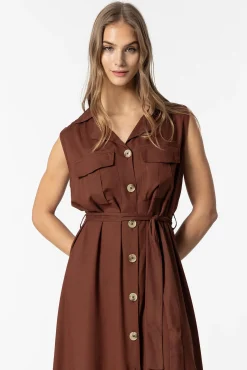 Vestido Camisero Con Cinturon