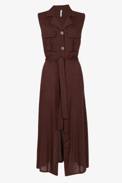 Vestido Camisero Con Cinturon