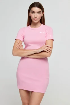 Vestido Cenido Con Logotipo Pequeno