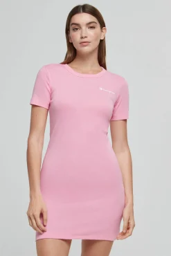 Vestido Cenido Con Logotipo Pequeno