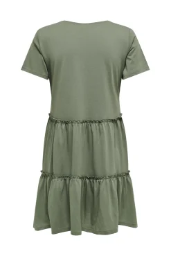 Vestido Corto A Capas Manga Corta