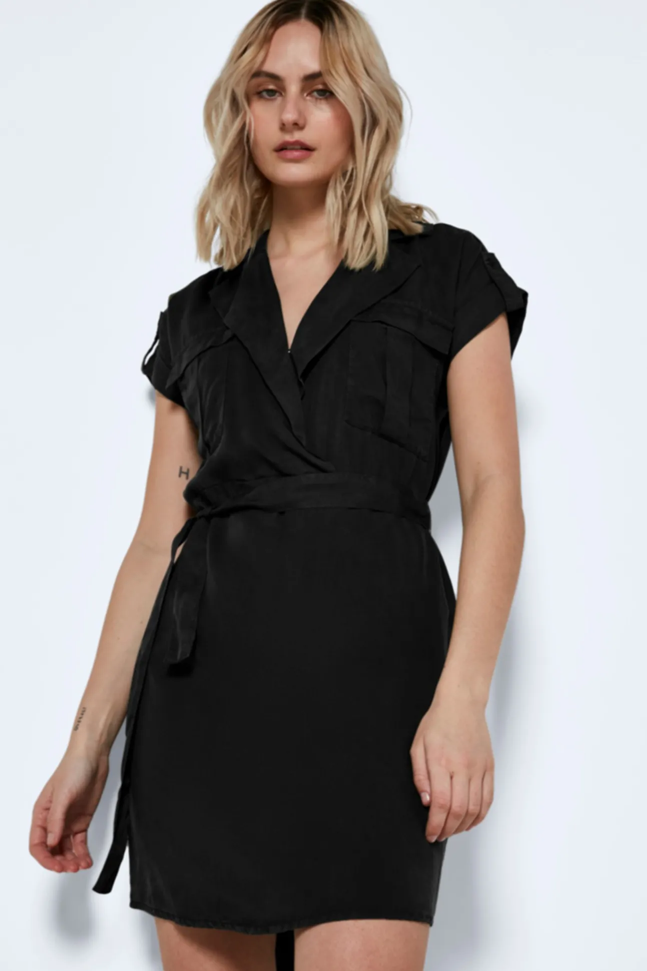 Vestido Corto Camisero Lyocell