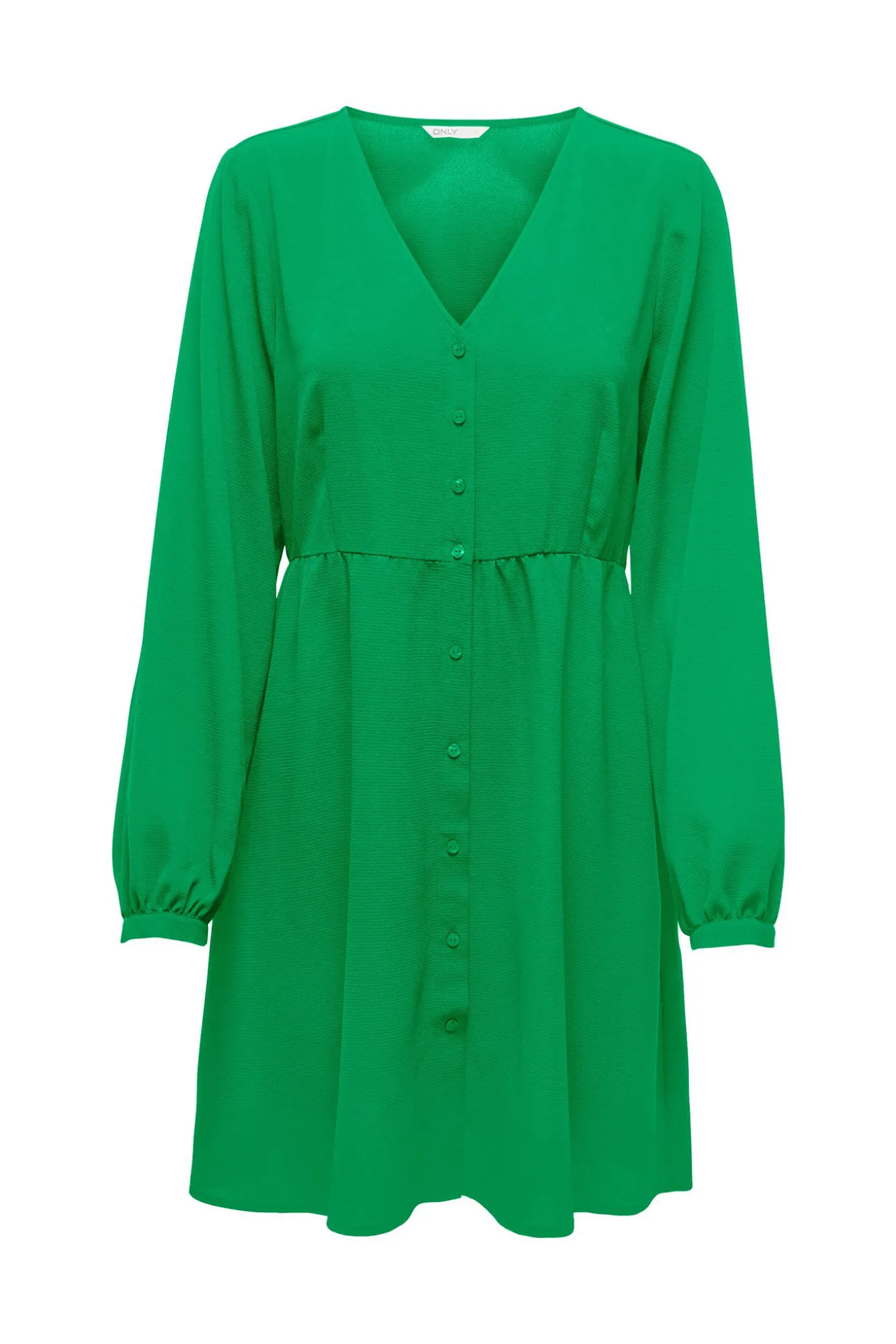 Vestido Corto Camisero Manga Larga