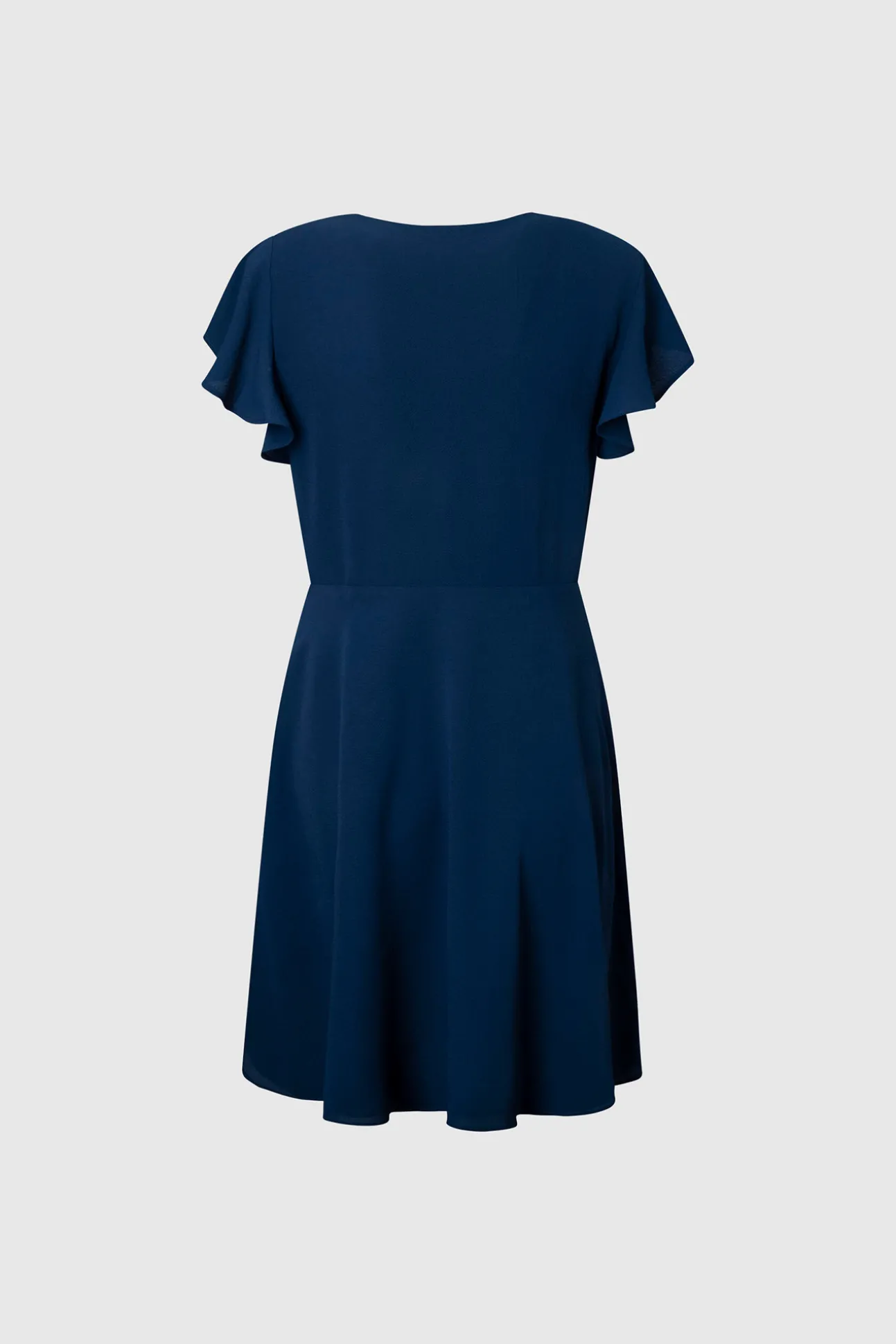 Vestido Corto Con Manga Corta.