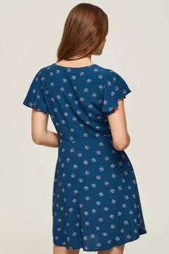 Vestido Corto Cruzado.