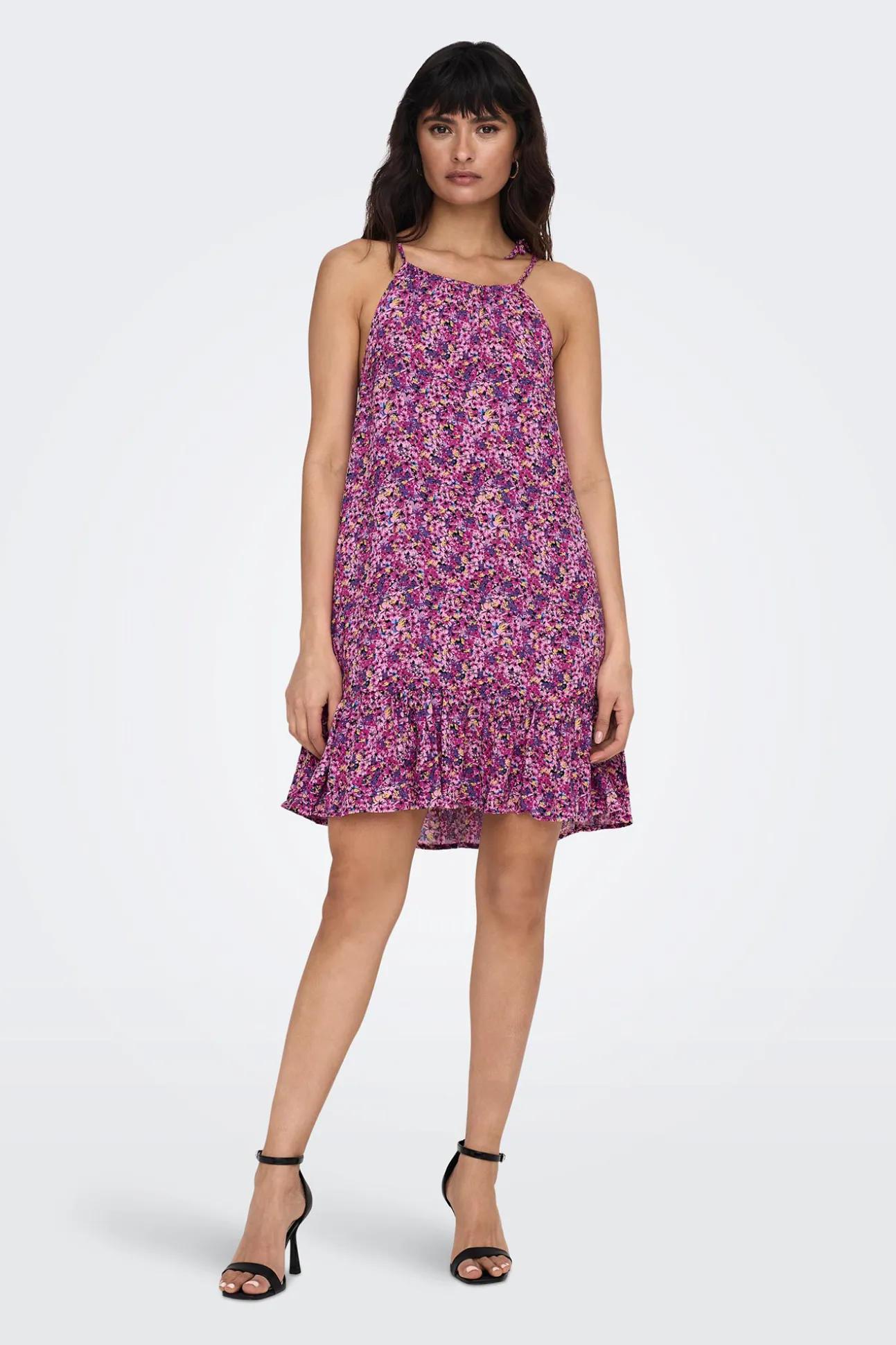 Vestido Corto Cuello Halter