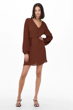 Vestido Corto De Gasa