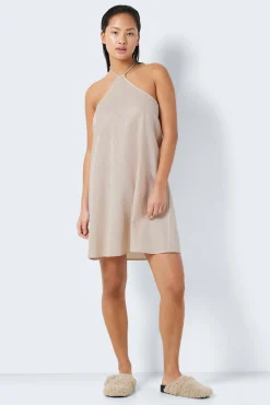 Vestido Corto De Lino