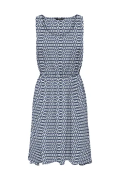 Vestido Corto Estampado Sin Mangas