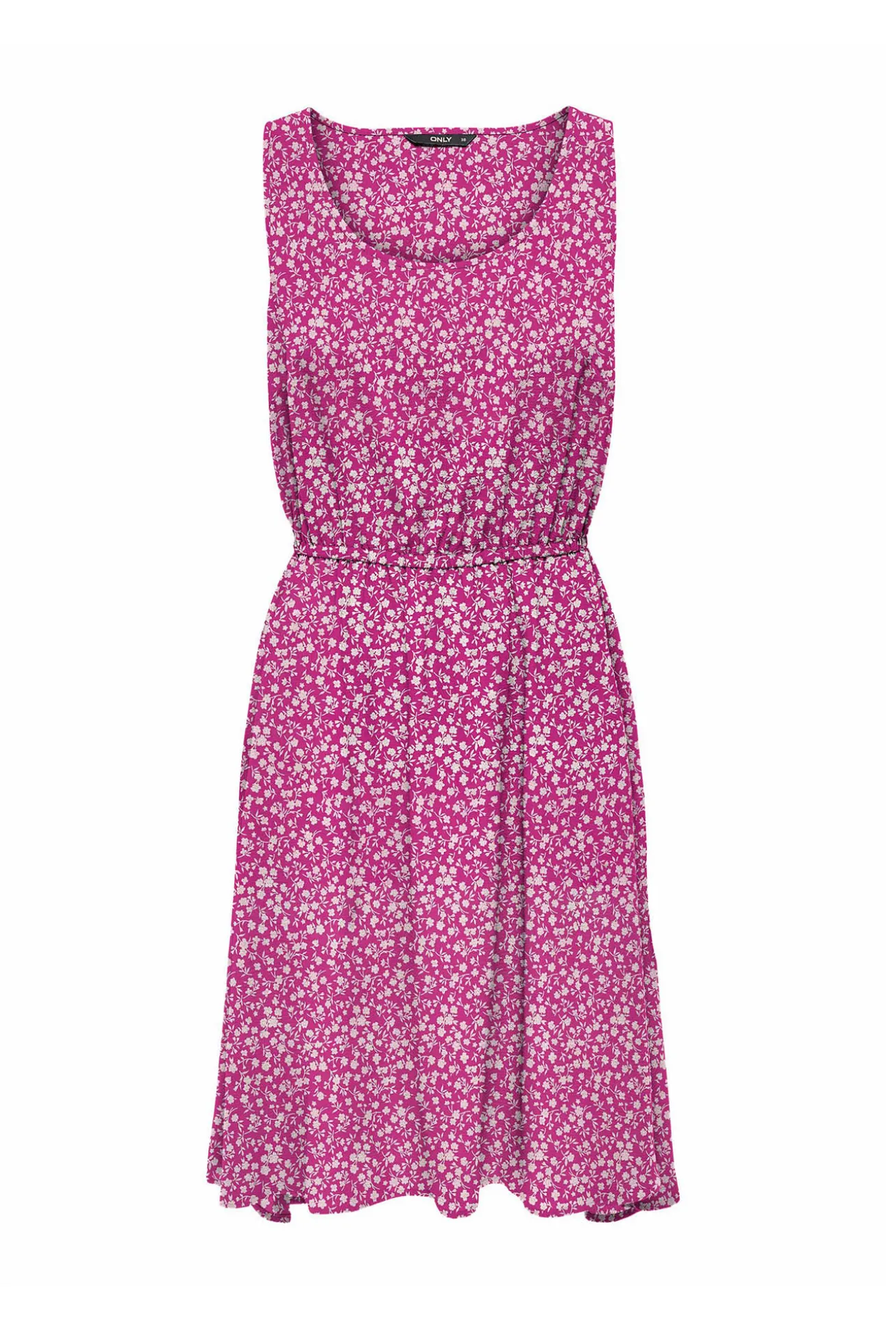 Vestido Corto Estampado Sin Mangas