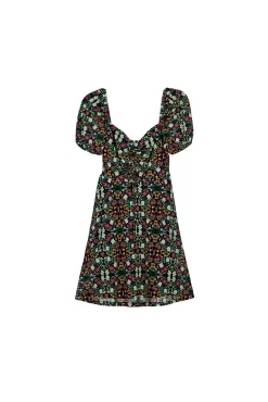 Vestido Corto Lazo Uve Escote
