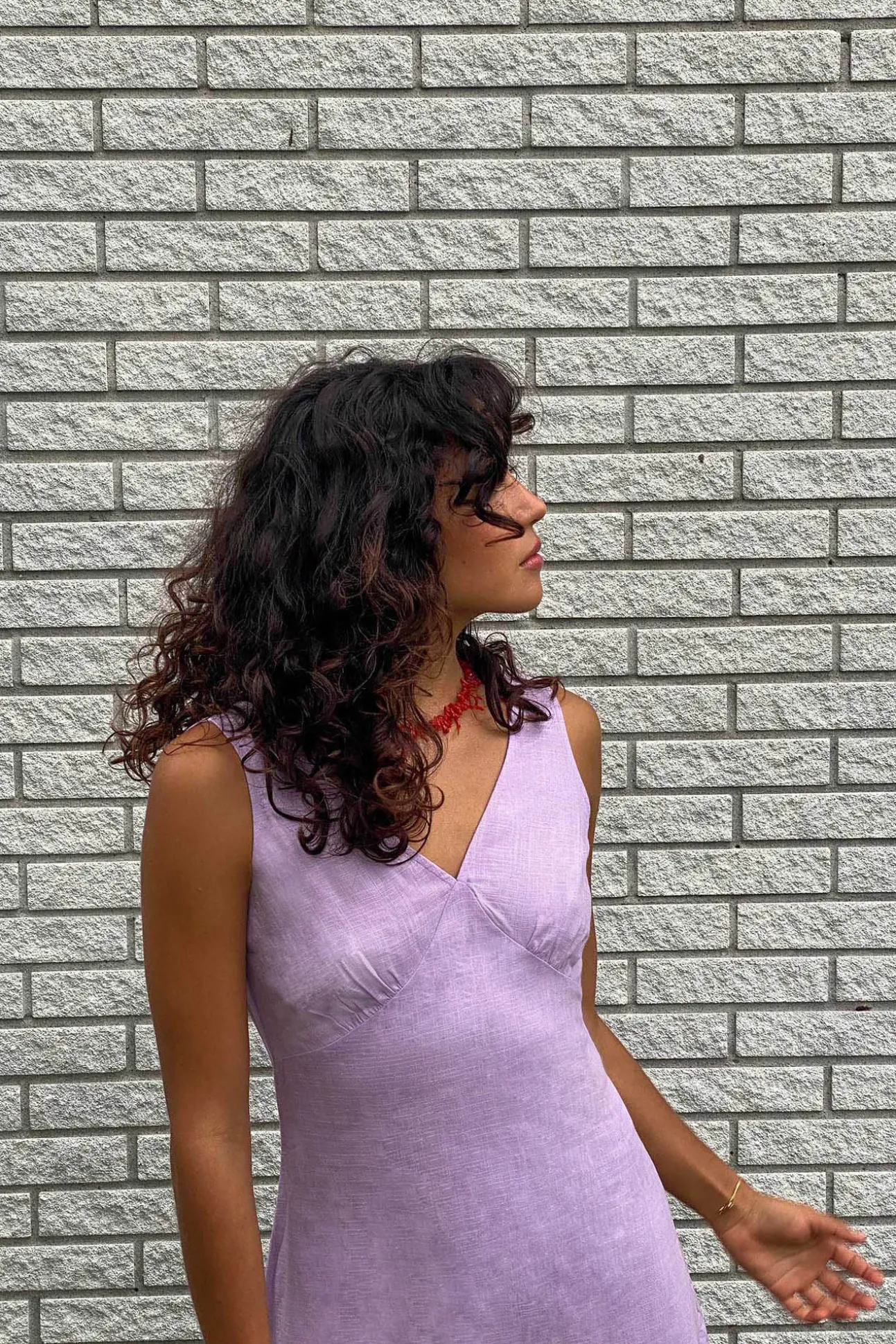 Vestido Corto Lino