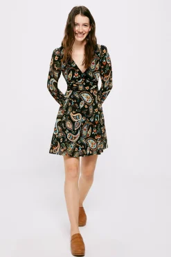 Vestido Corto Paisley