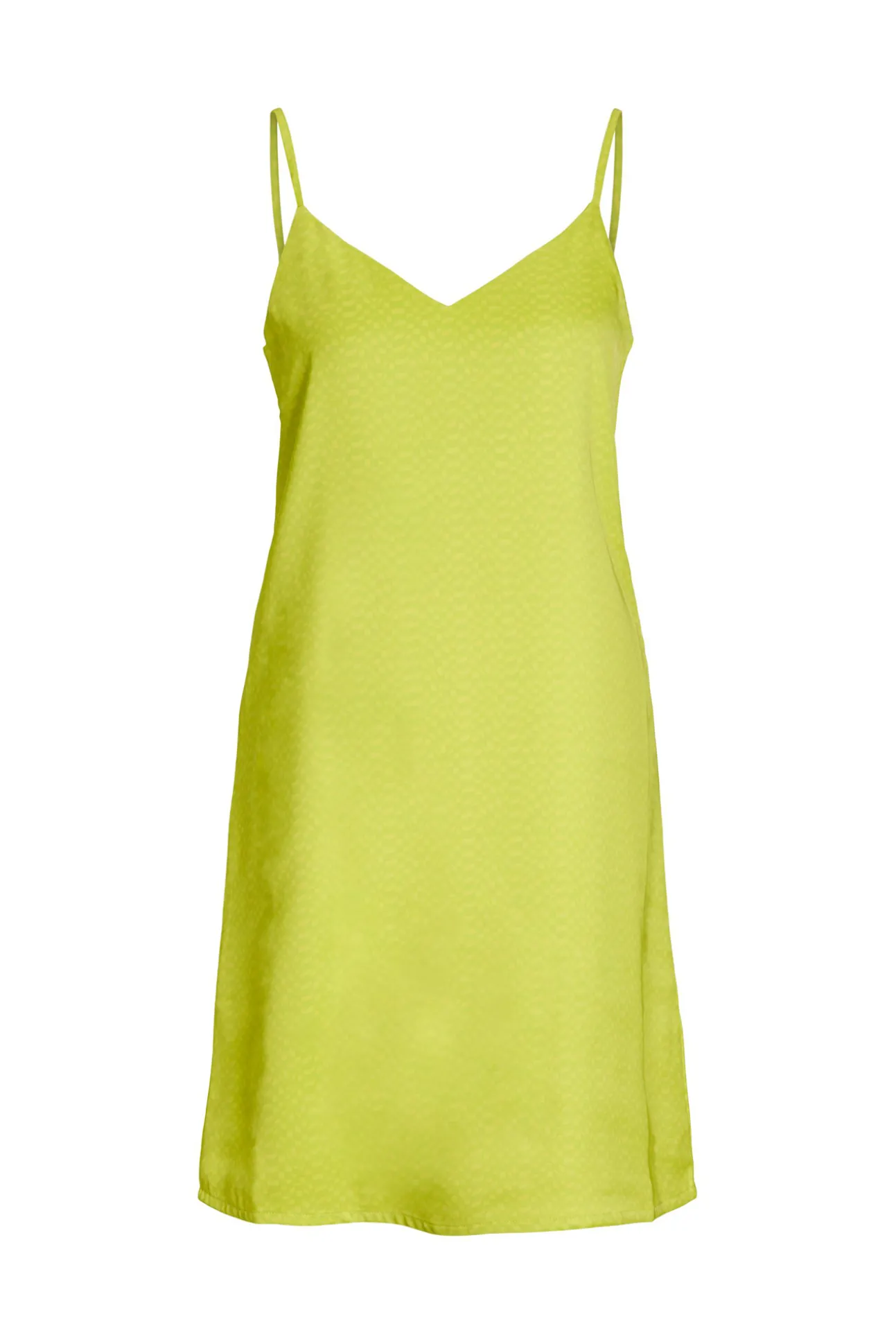 Vestido Corto Satinado De Tirantes