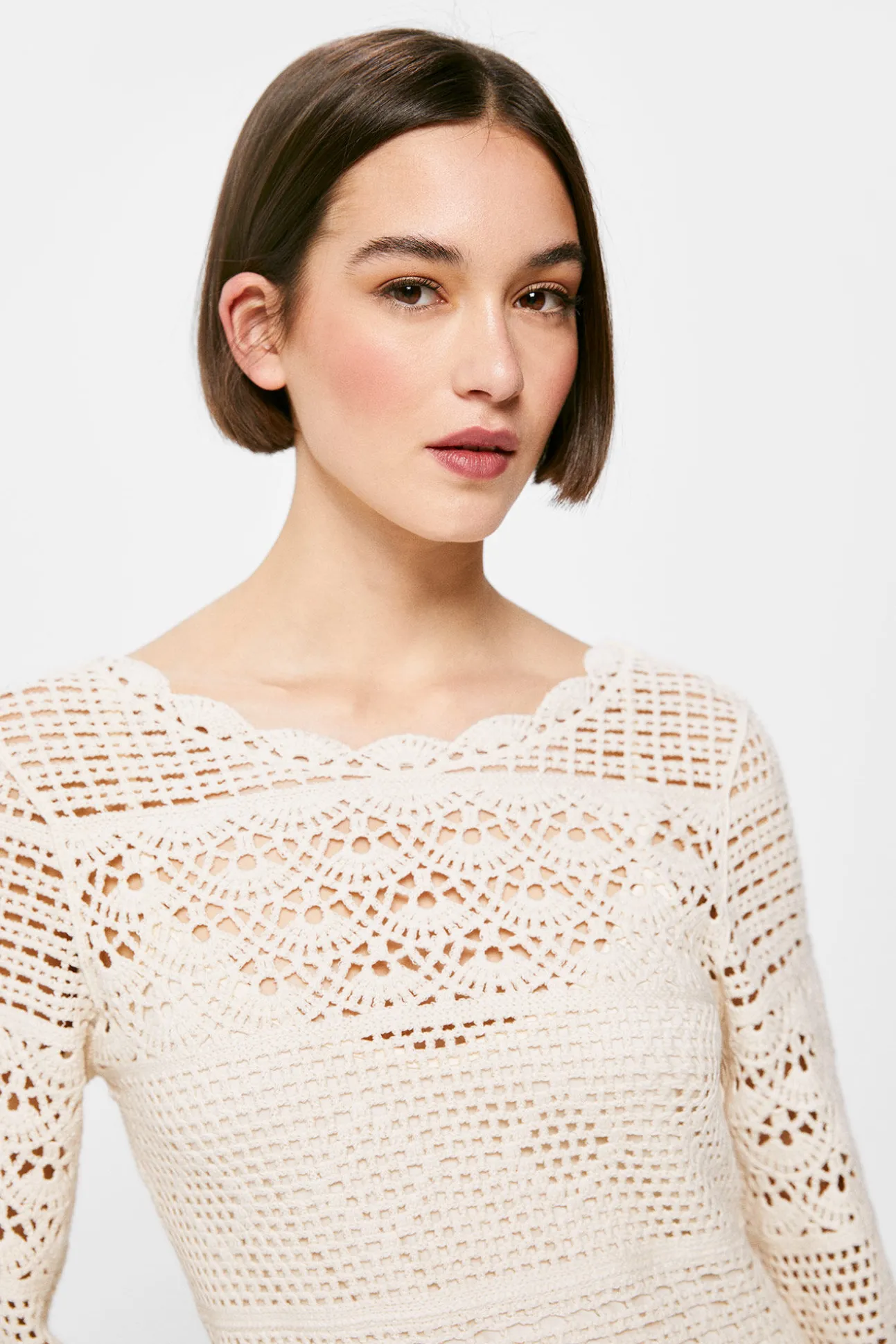 Vestido Crochet Escote Espalda