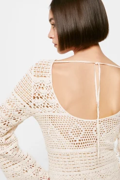 Vestido Crochet Escote Espalda