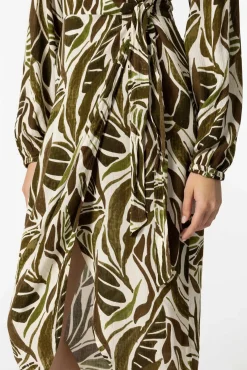 Vestido Cruzado Con Lazo
