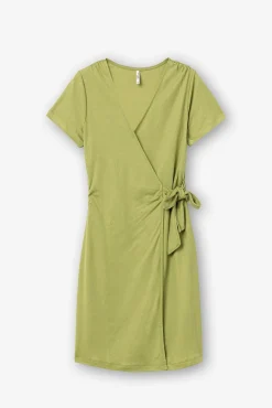 Vestido Cruzado Con Lazo