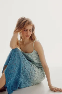 Vestido De Crochet De Punto